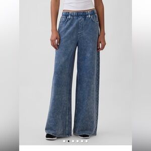 Gap sweatpants fabric jeans wide leg size S new w/tag